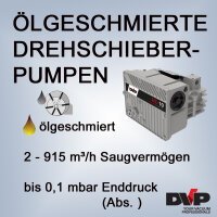 Ölgeschmierte Drehschieber-Vakuumpumpen