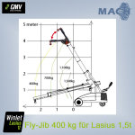 Fly-Jib 400 kg,verstellbare Verl&auml;ngerung f&uuml;r...