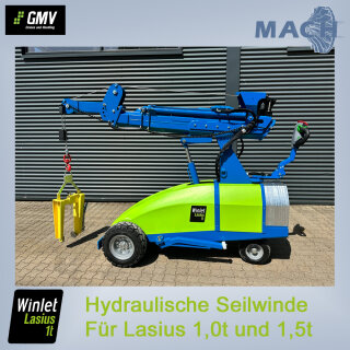 Hydraulische Seilwinde für Lasius 550, 1,0t und 1,5t
