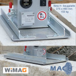Saugplatte 150 kg für WIMAG Beta, 460 x 275 mm